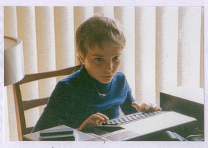 Gregor Horvath als Kind auf TI-99/4A
