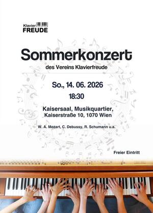 Konzerteinladung Klavierfreude 2026-06-14